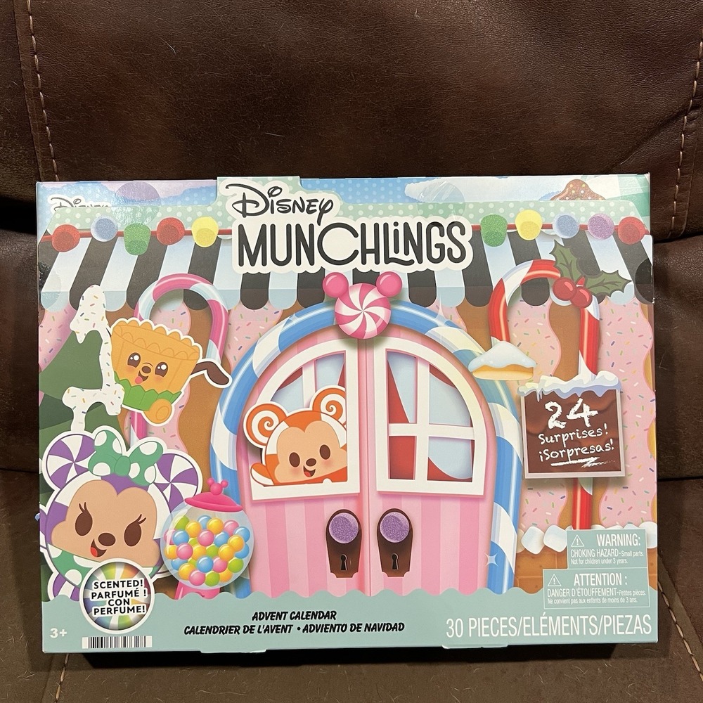 🌲2025 Disney Munchlings Advent Calendar 24 Scented Color Reveal Surprises NEW🎅
